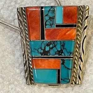 Navajo Inlay Pendant